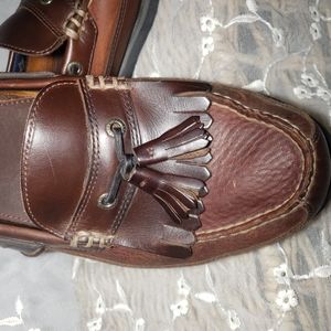 Leather And Suede Men's loafers .